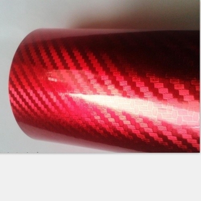 Emballage de voiture Vinyle 5D Fibre de carbone haute brillante 20m PVC matières premières pour le corps de voiture