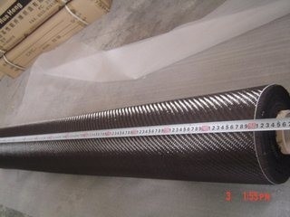 3k 200g couleur rouge Twill tissage du tissu de carbone 100 mètres de longueur pour la personnalisation