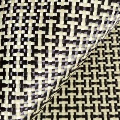 75% fibre de carbone 25% structure de tissu hybride en fibres de kevlar le choix idéal pour les produits