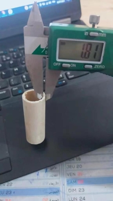 Isolement électrique à haute température de 17 mm, tube à mica muscovite pour éléments industriels