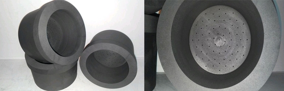 Bloc d'échangeur de chaleur industriel de graphite moulé pour les industries de morphologie cristalline