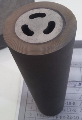 Formeur de graphite tubulaire moulé pour le cuivre carré hexagonal rond