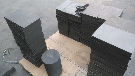 Densité de carbone Bloc de graphite de carbone 1.85 1.91 pour la personnalisation de fours / fonderie / EDM