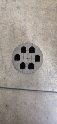 Mousse de graphite revêtue de carbone pour la coulée continue horizontale d'engrenages hexagonaux ronds