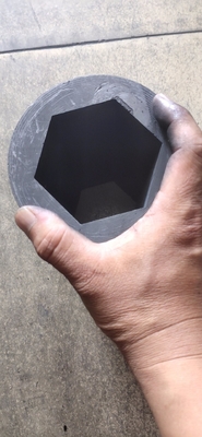 1.85g/cm3 Entraînement revêtu d'un équipement ronde Hexagon Graphite pour la fonte en laiton continu au carbone