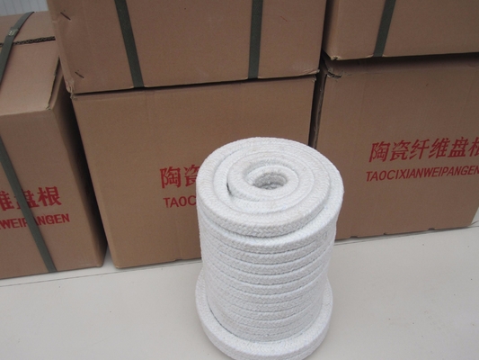 Corde ronde tressée en fibres céramiques de 3 à 60 mm personnalisable 6 mm pour les applications à température