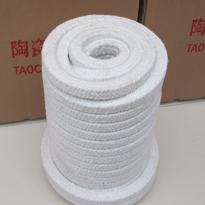 Corde ronde tressée en fibres céramiques de 3 à 60 mm personnalisable 6 mm pour les applications à température