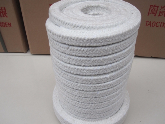 Corde ronde tressée en fibres céramiques de 3 à 60 mm personnalisable 6 mm pour les applications à température