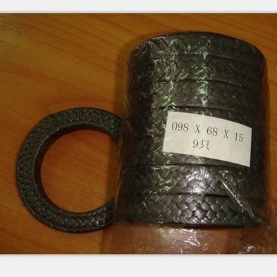 Emballage en PTFE en graphite noir à haute résistance avec spécifications standard