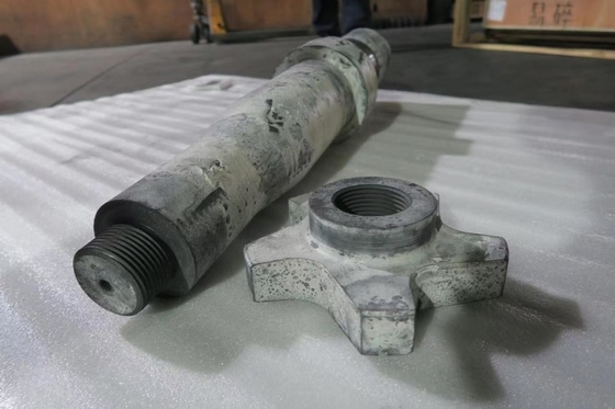 Durée de vie plus longue 1.85 Rotor et arbre en graphite pour les applications industrielles de densité