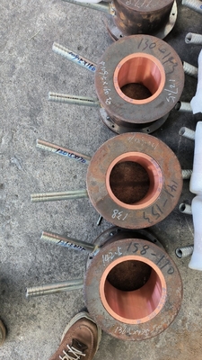 Forneau de cuivre à moule de graphite pour la coulée continue de matériaux de construction sur mesure