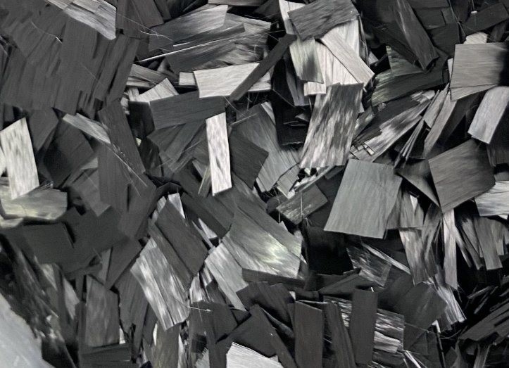 3K/6K/12K Déchets de fibres de carbone pour fils de fibres de carbone hachées de qualité industrielle DC-1.85