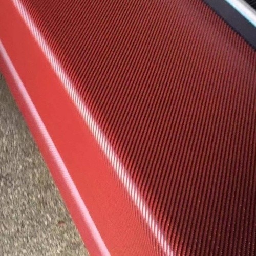 3k 200g couleur rouge Twill tissage du tissu de carbone 100 mètres de longueur pour la personnalisation