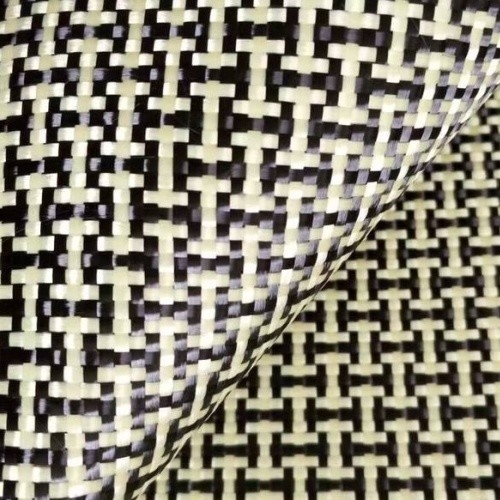 75% fibre de carbone 25% structure de tissu hybride en fibres de kevlar le choix idéal pour les produits