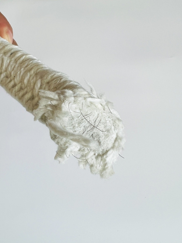 Corde d'emballage en fibres céramiques à haute température de 3 mm et 12 mm pour l'isolation thermique et le réfractaire