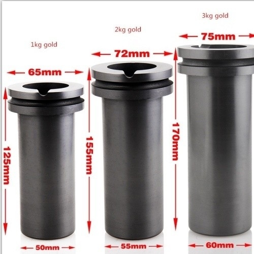 GC-123 100% Carbon 1kg 2kgs 3kgs Graphite Crucible pour la fusion de l'or et de l'argent